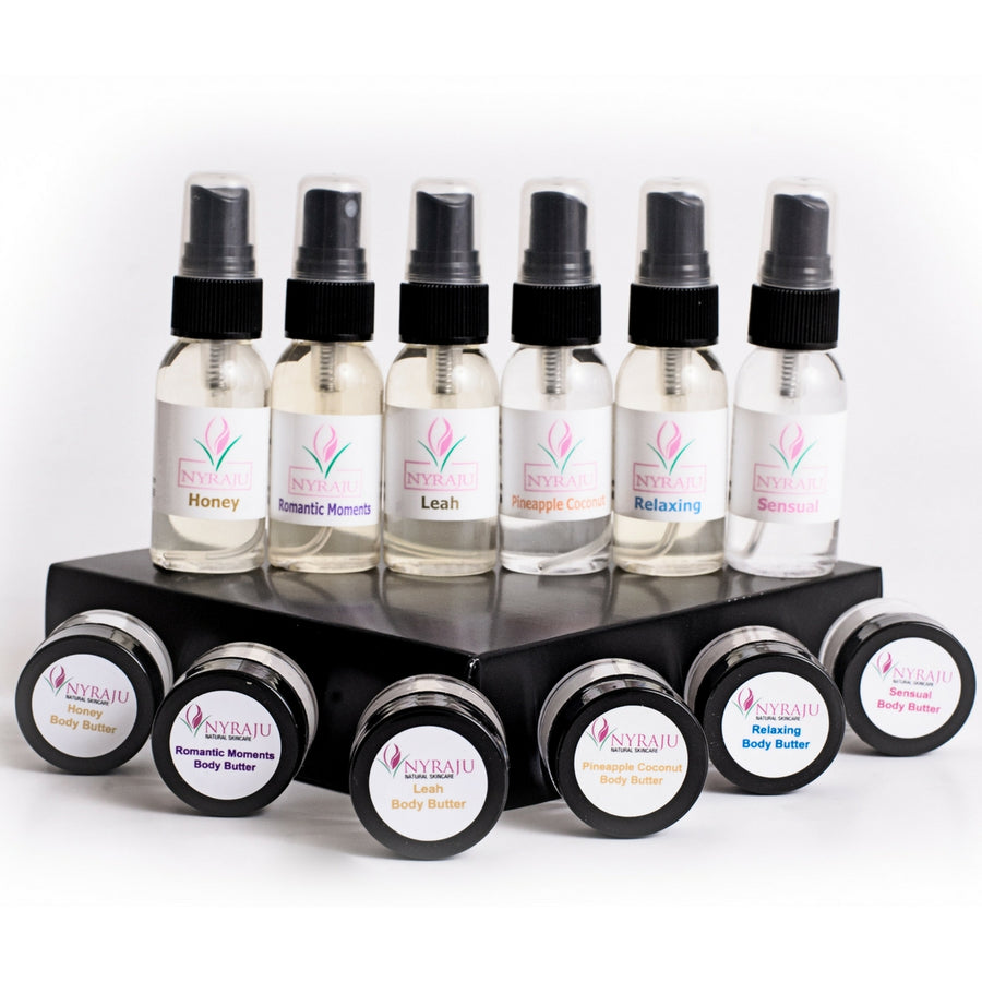 Natural Body Butter and Scented Mist Sample Kit